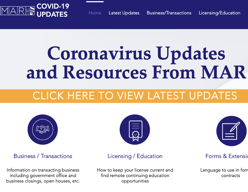 You are currently viewing Mass Association of Realtor – COVID19